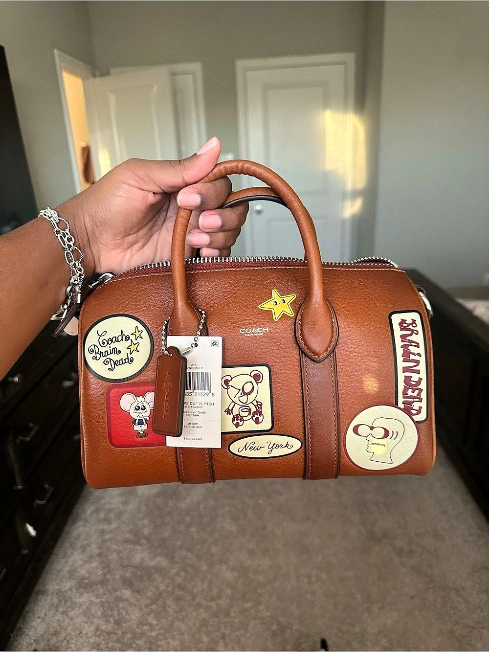 NWT Coach x Brain Dead Compass Bag 25 with Patches